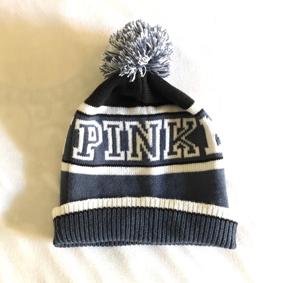 VS Pink Nation Pom Pom Beanie - Picture 2 of 3